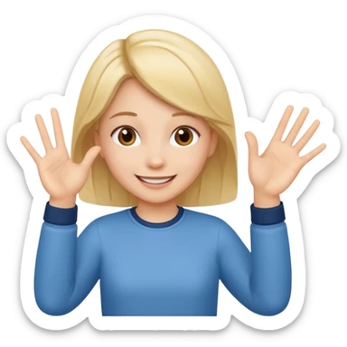 A girl teaching words..so i need a girl position like she us teaching sticker