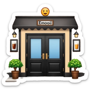 restaurant fachada sticker