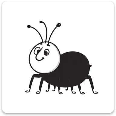 laughing bug sticker