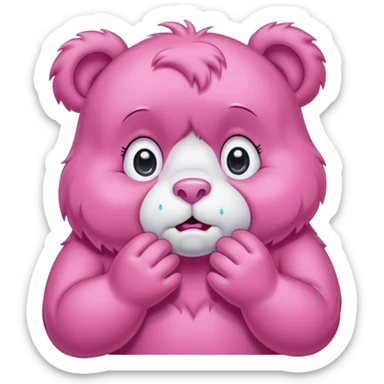 Care bear crying sticker