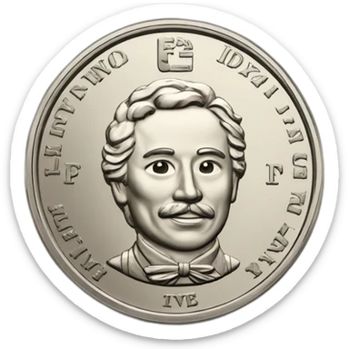 mexican peso coin sticker