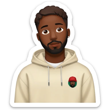 Brent Faiyaz with his signature style and look sticker