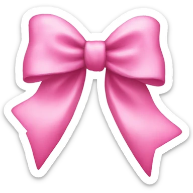 pink bow sticker