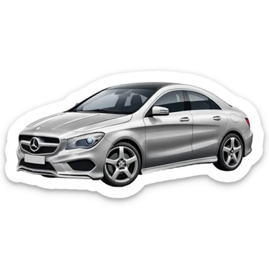 A Mercedes-Benz CLA car sticker