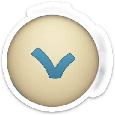 Blue Check Mark circle sticker