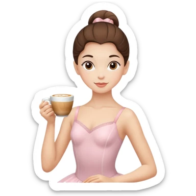 ballerina cappuccino sticker
