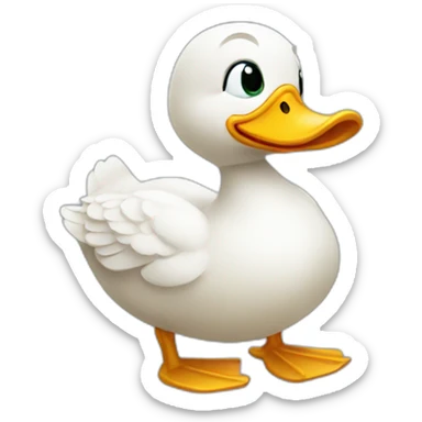 Lucky duck sticker