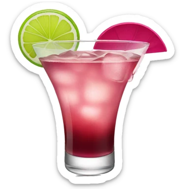 Cosmopolitan cocktail sticker