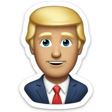 democrat trump sticker