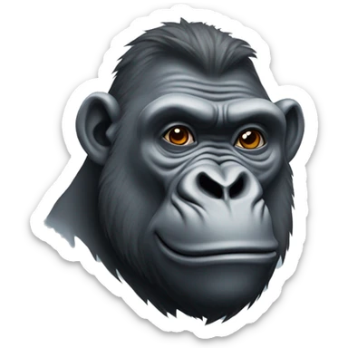 Gorilla mixed with a rhino  sticker