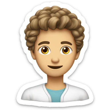 Девушка с темными волосами и очках целует мужчину с темными волосами и голубыми глазами sticker