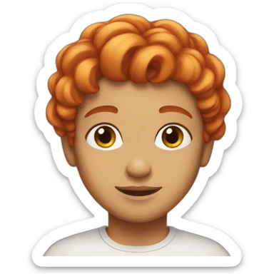 Red head habibi sticker