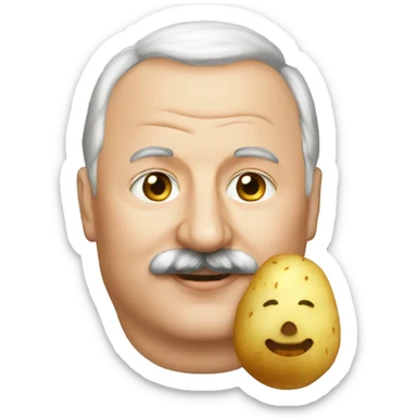 Lukashenko and potato sticker