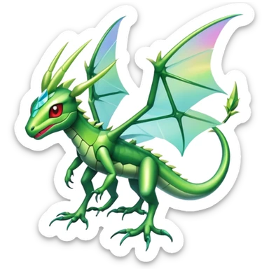 Shiny Exotic Flygon-Amaura-Scyther-Hybrid-Creature sticker