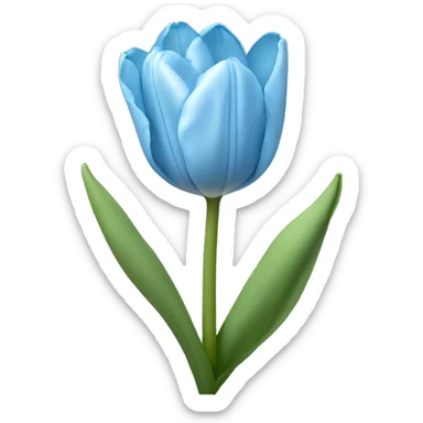 light blue tulip sticker