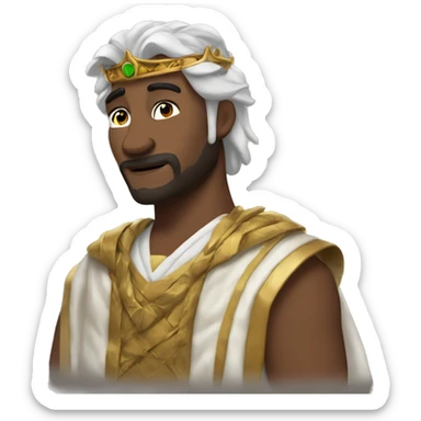 loksmaxing king (it should be beautiful chad men) sticker