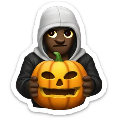 Gangsta pumpkin  sticker