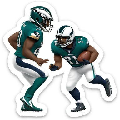 Philadelphia eagles vs rams sticker