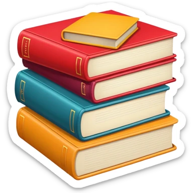 Libros para regreso a clases sticker