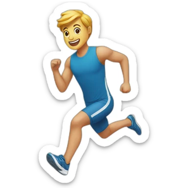 running-shoese sticker