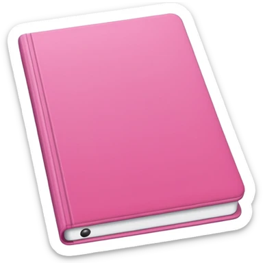 Caderno rosa sticker