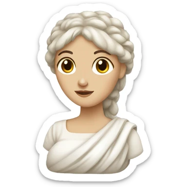 white ancient greek woman pregnant sticker
