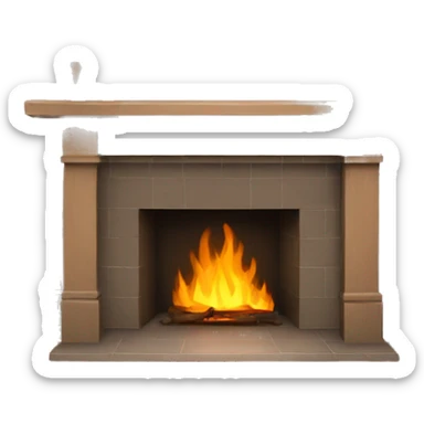 Fireplace  sticker