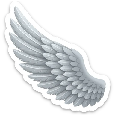 Generate a right side wing emoji sticker