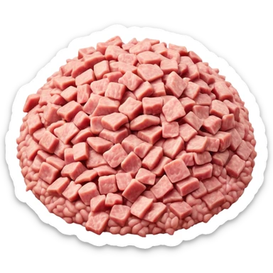 A pack of minced pork sticker