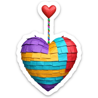 piñata heart sticker