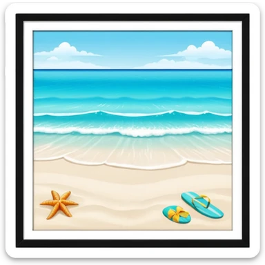 playa sin marco sticker