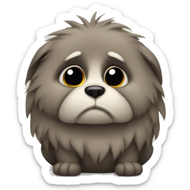 sad animal sticker