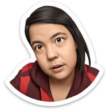 realistic portrait of boy sticker