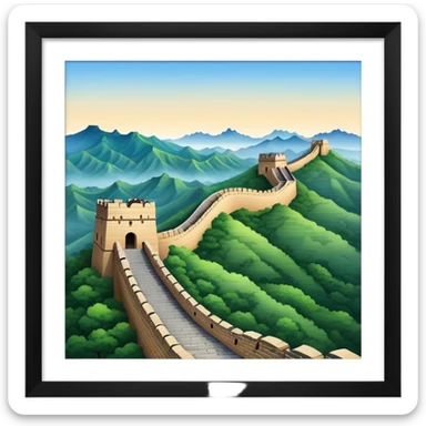 great wall of china sticker