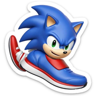 Sonic qui court  sticker