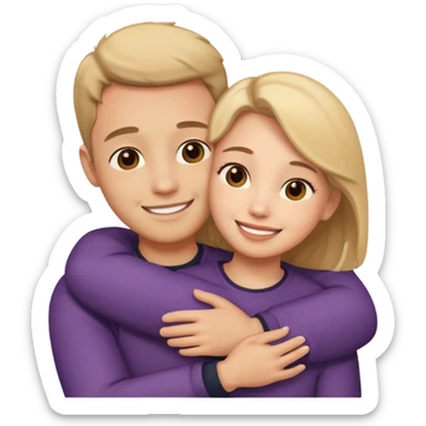 Hug fav person sticker