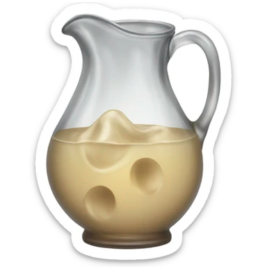 Pitcher overflowing sticker