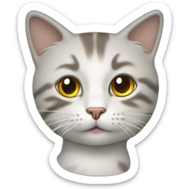 un chat qui dessine sticker