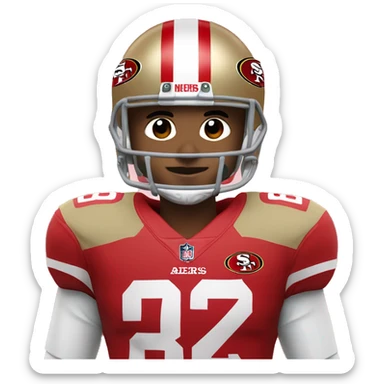 Ricky pearsall in San Francisco 49ers uniform sticker