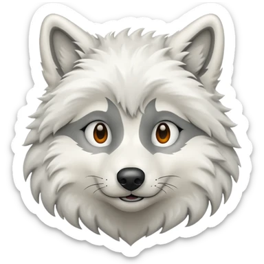 Loup Blanc pour twitch sticker