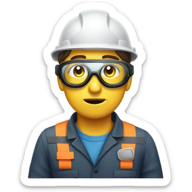 Safety goggles feeling disgraced sticker