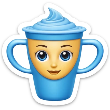 Blue menstrual cup diva cup sticker