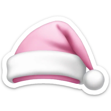 Light pink Santa hat sticker