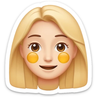 minimal flat emoji representing balanced high energy,
soft open eyes,
slight confident smile,
calm vitality not excitement,
warm pastel tones,
premium wellness app style,
transparent background,
vector illustration
 sticker