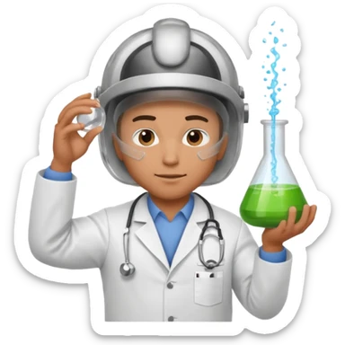 Football Player Science sticker