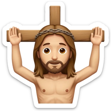 emoji di Gesù crocifisso 
 sticker