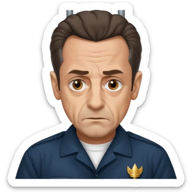 Nicolas sarkozy en prison  sticker