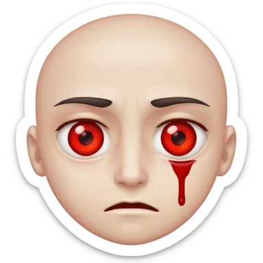 👀 but red eyes like they been smoking all day  sticker