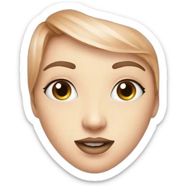 Labia majora drawing sticker