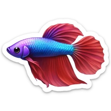 Betta fish sticker